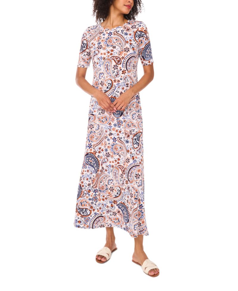 Women's Crew Neck Maxi Dress