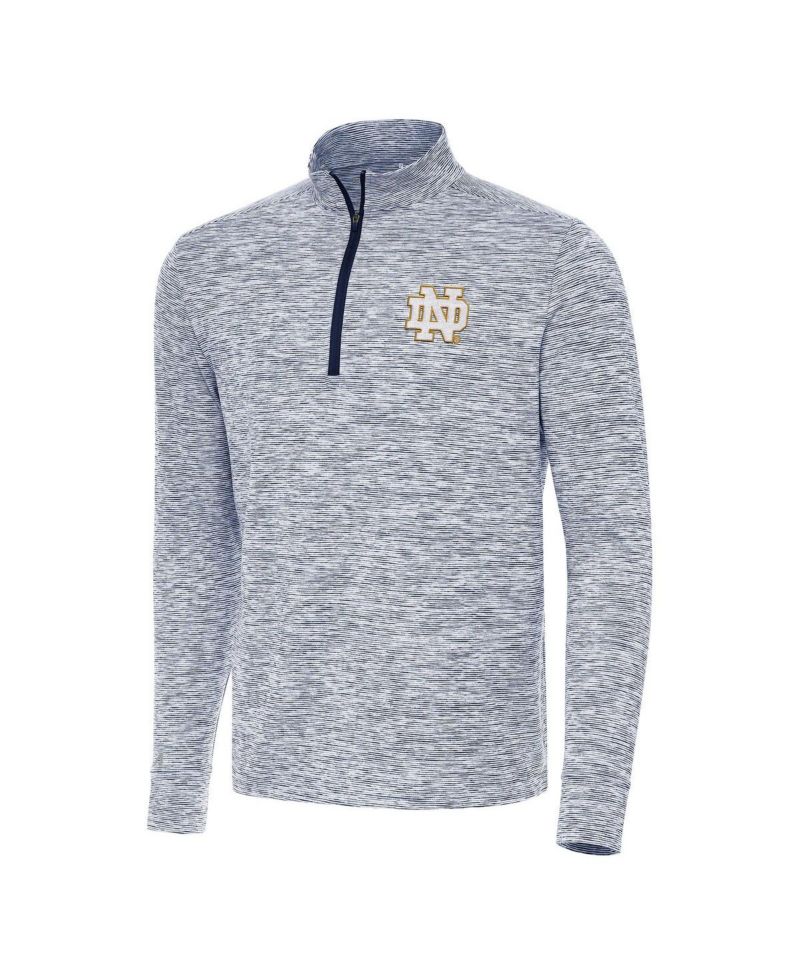 Men's Navy Notre Dame Fighting Irish Cause Quarter-Zip Top