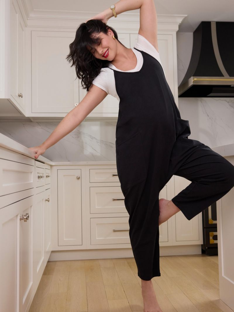 Women's Sleeveless Relaxed Fit Jumpsuit - Motherhood