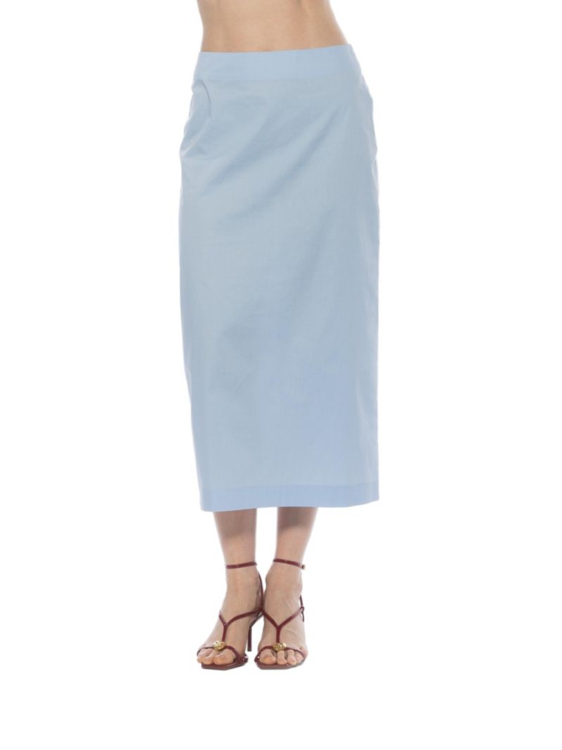 Women's Ginni Mid Waist Column Midi Skirt