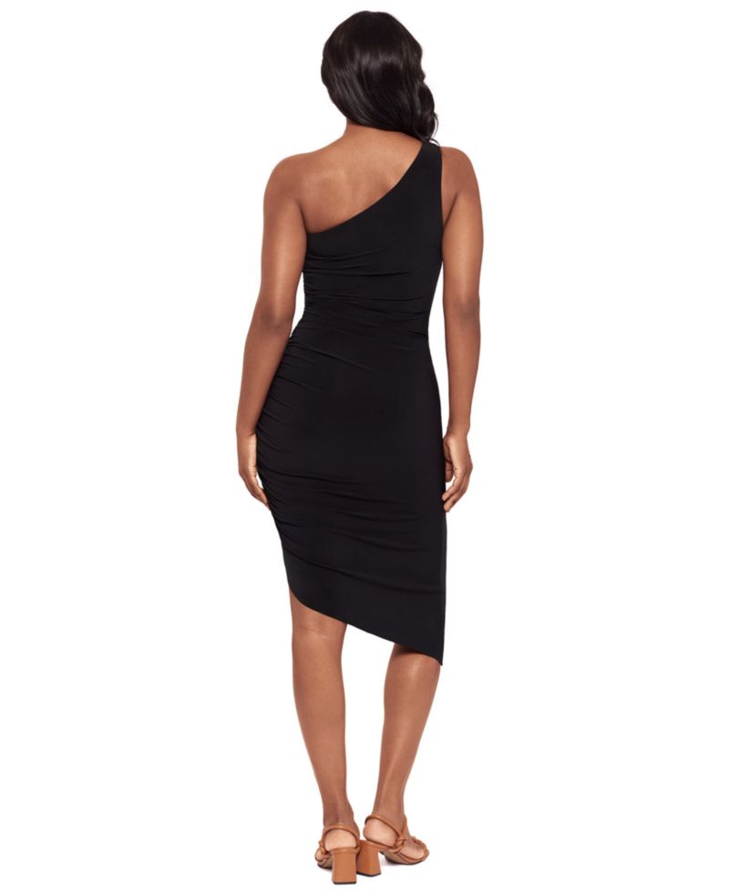 Women's One-Shoulder Midi Shaping Dress