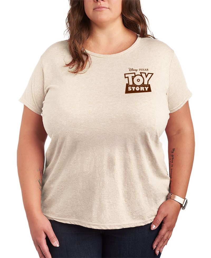 Plus Size Toy Story 4 Sheriff Woody Show Short-Sleeve Graphic T-Shirt