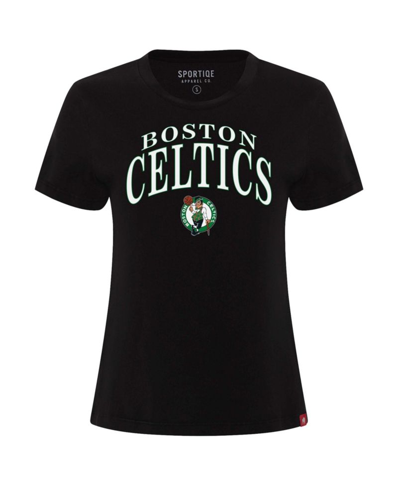 Women's Black Boston Celtics Arcadia Boxy T-Shirt