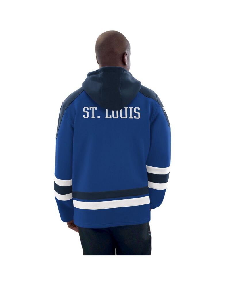 Men's Blue/Navy St. Louis Blues Hockey Pullover Hoodie