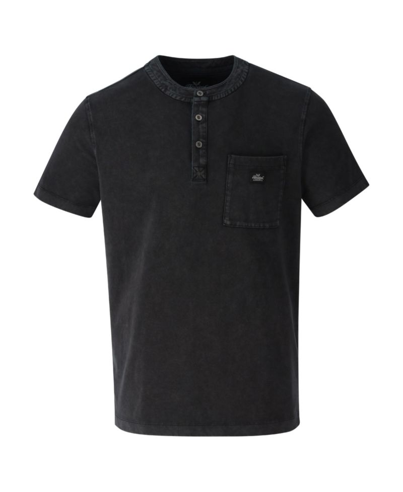 Big & Tall Vintage Wash Short Sleeve Pocket Henley