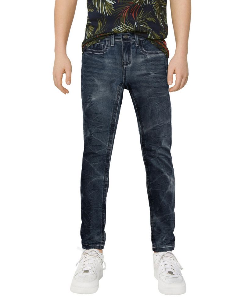 Big Boys 4-7 Saddle Stitch Stretch Jeans