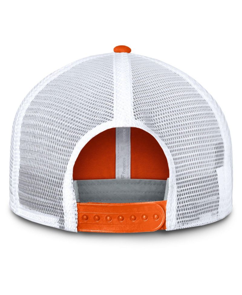Men's Orange/White Philadelphia Flyers Core Primary Logo Trucker Adjustable Hat
