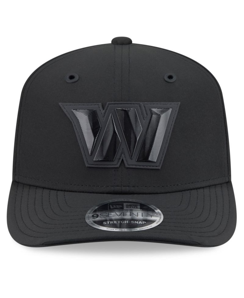 Men's Black Washington Commanders 2026 Sideline 9SEVENTY Adjustable Hat