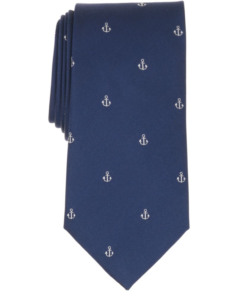 Men's Anchor Pattern Classic Tie