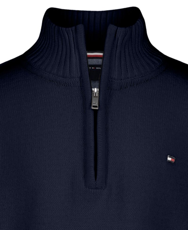Boys' 2T-7 Zipneck Quarter-Zip Long Sleeve Classic Fit Sweater