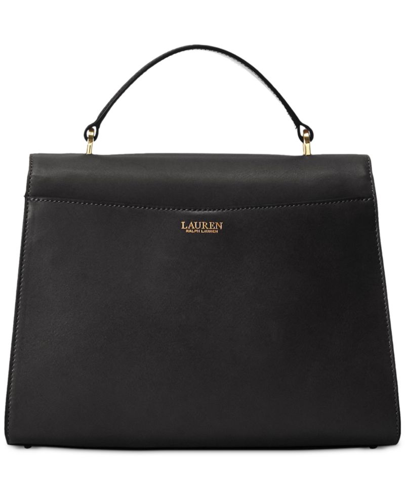 Farrah Leather Medium Top-Handle Satchel Bag