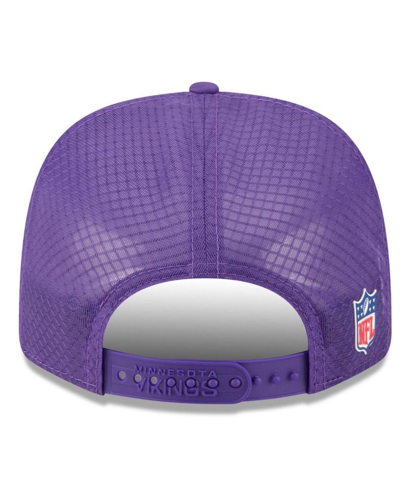 Men's Purple Minnesota Vikings 2025 Sideline 9SEVENTY Trucker Adjustable Hat
