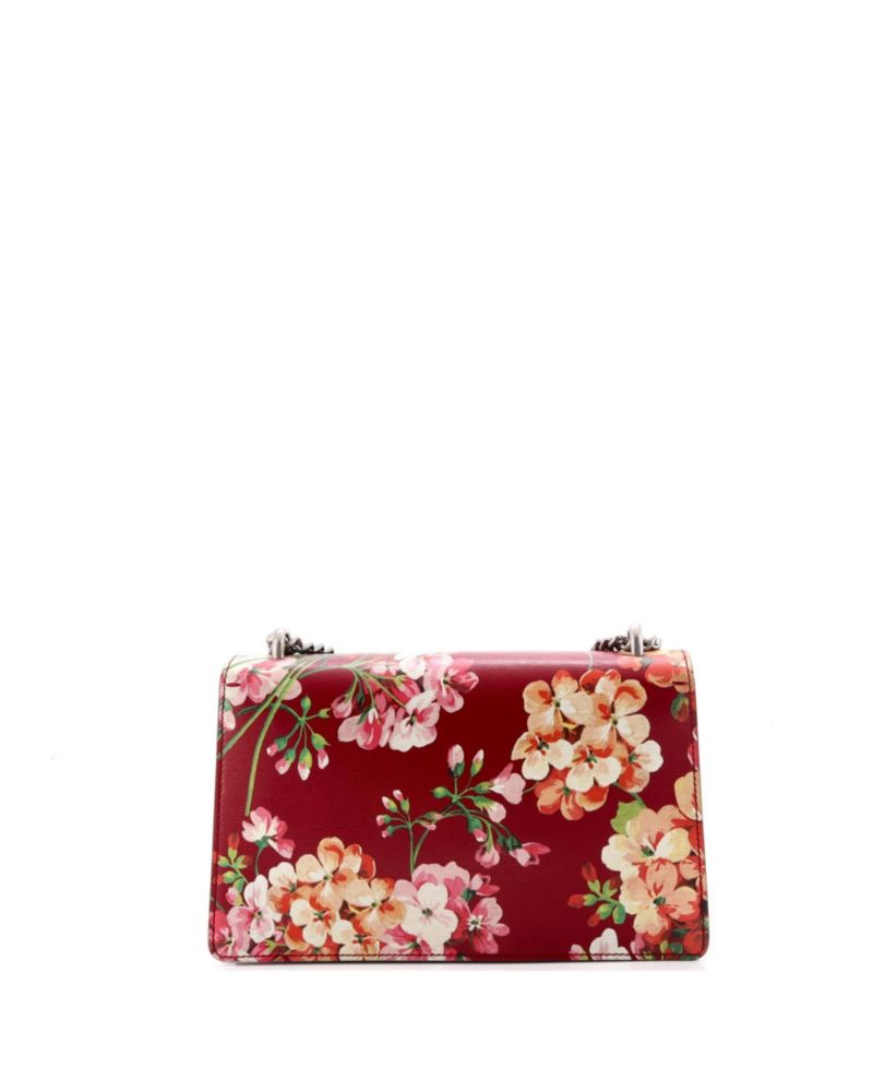 Small Dionysus Bag Blooms Print Leather