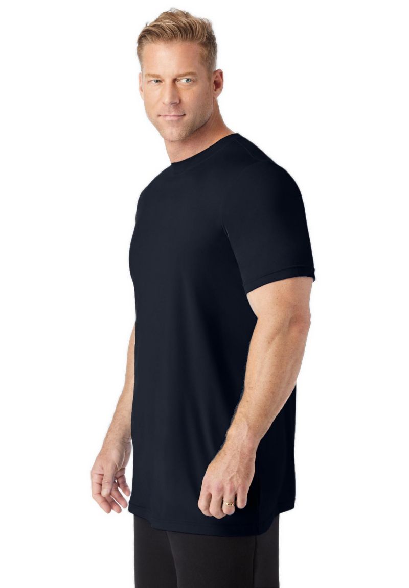 Men's No Sweat Longer-Length Short Sleeve Crewneck Tee