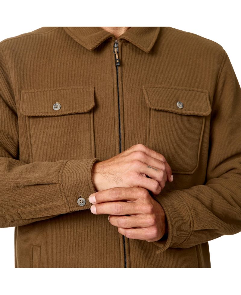 Men's Chill Out Corded-Fleece Full-Zip Sherpa-Lined Shirt Jacket