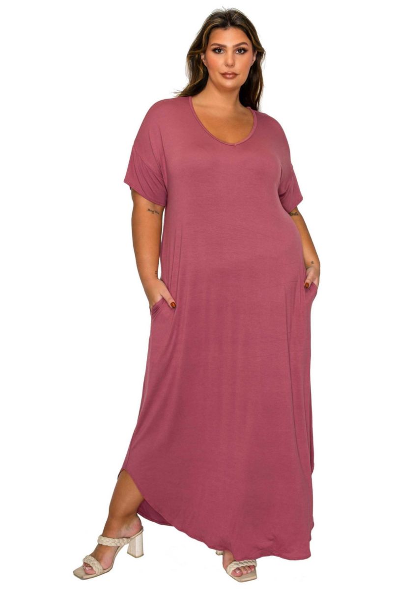 Plus Size Scarlett Pocket Maxi Dress