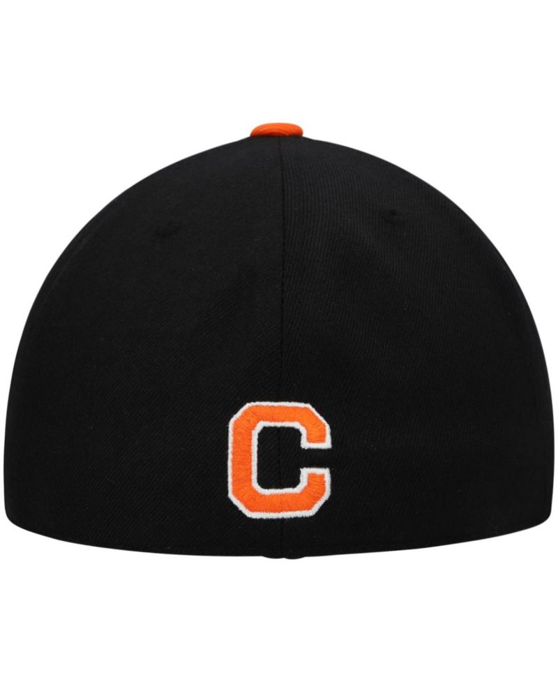 Men's Black, Orange Clemson Tigers Team Color Two-Tone Fitted Hat