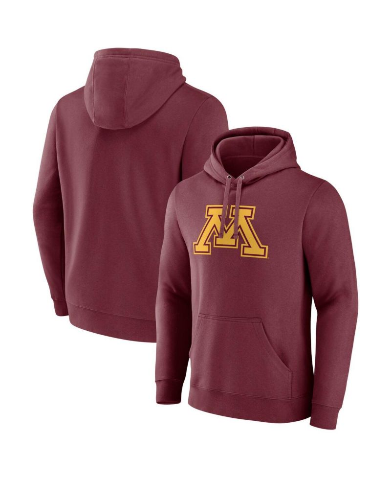 Men's Maroon Minnesota Golden Gophers Fleece Pullover Hoodie