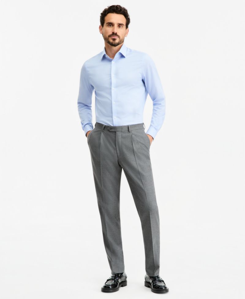 Men's Classic-Fit Flannel Solid Pants