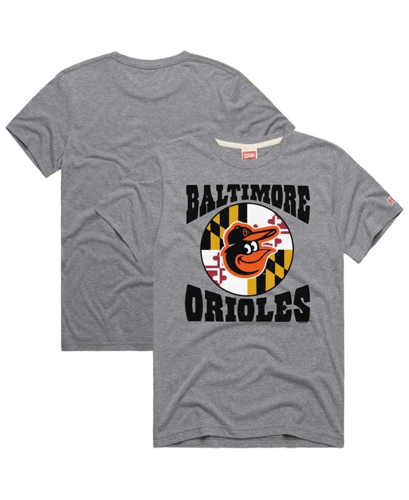 Men's Gray Baltimore Orioles Hyper Local Tri-Blend T-Shirt