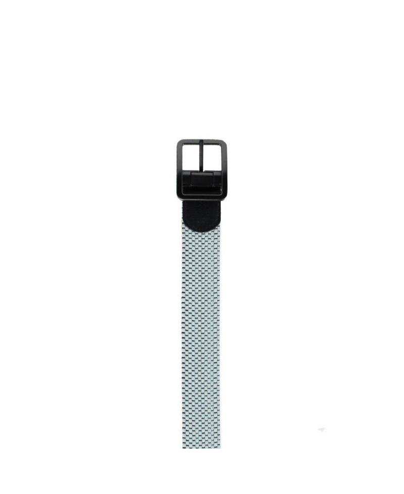 Big & Tall Alejandro Black and White Reversible Braided Golf Belt