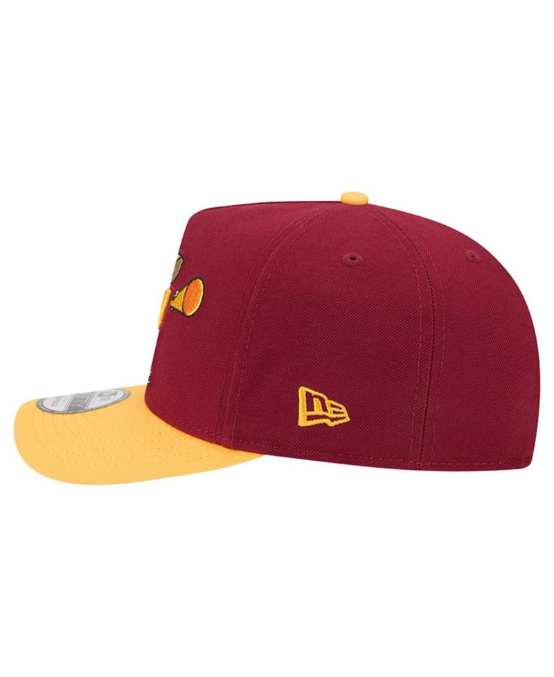 Men's Burgundy/Gold Washington Commanders Cartoon A-Frame 9FIFTY Snapback