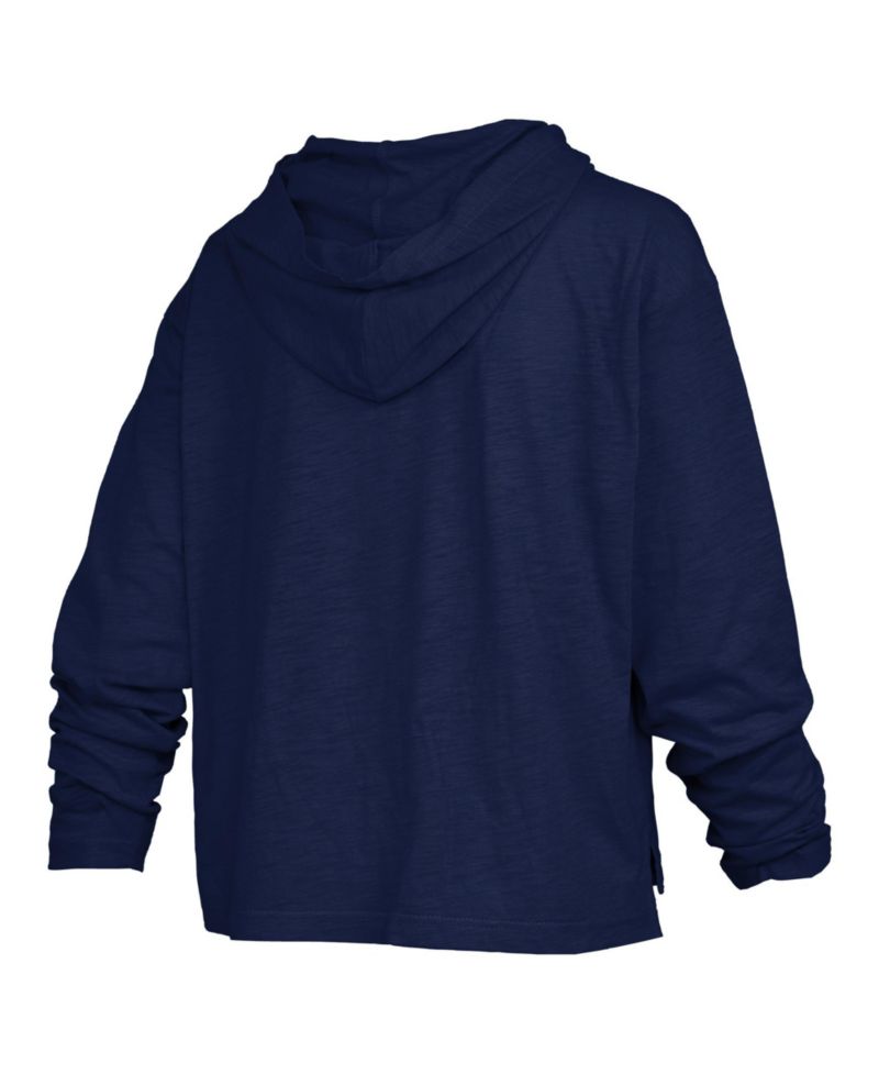 Women's Penn State Nittany Lions Castillo Hooded Slub Oversized Long-Sleeve T-Shirt