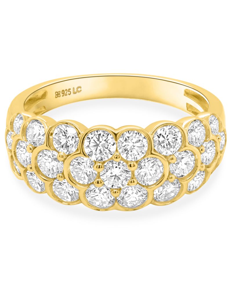Lab-Grown Diamond Statement Ring (2 ct. t.w.) in Sterling Silver (Also in 14k Gold-Plated Sterling Silver)