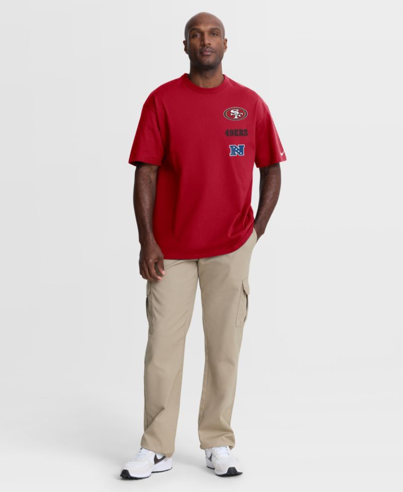 Men's Scarlet San Francisco 49ers The Forward Heavyweight Max90 T-Shirt