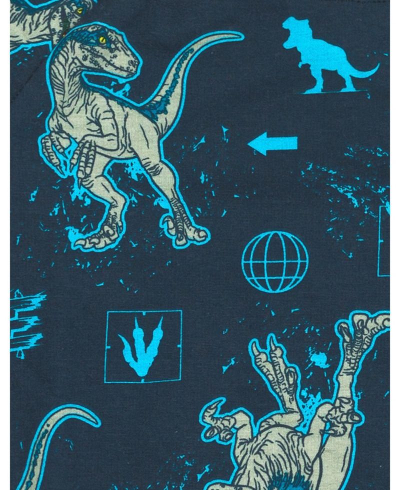 Jurassic World Blue French Terry Sweatshirt and Bike Shorts Little Kid to Big Kid