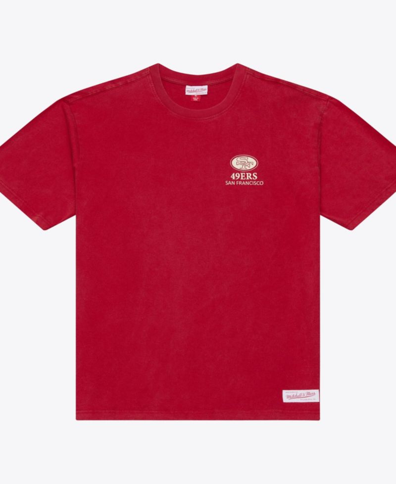 Men's Scarlet San Francisco 49ers Core Essentials Micro Logo T-Shirt