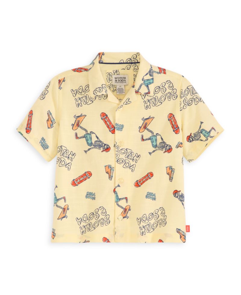 Little Boys 2-Piece Woven Shirt and Shorts Set