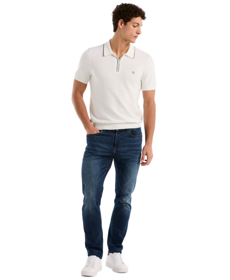 Men's Links Stitch Slim-Fit Polo Shirt
