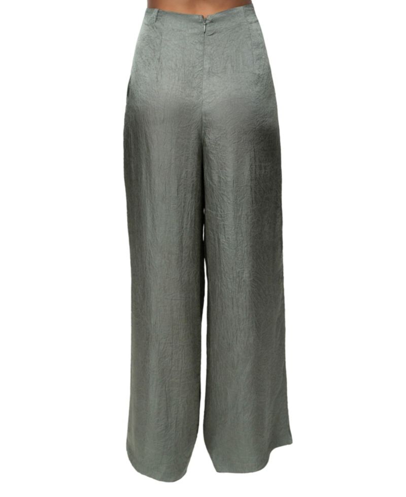 Women's Sundown High-Waisted Wide-Leg Acetate Pants