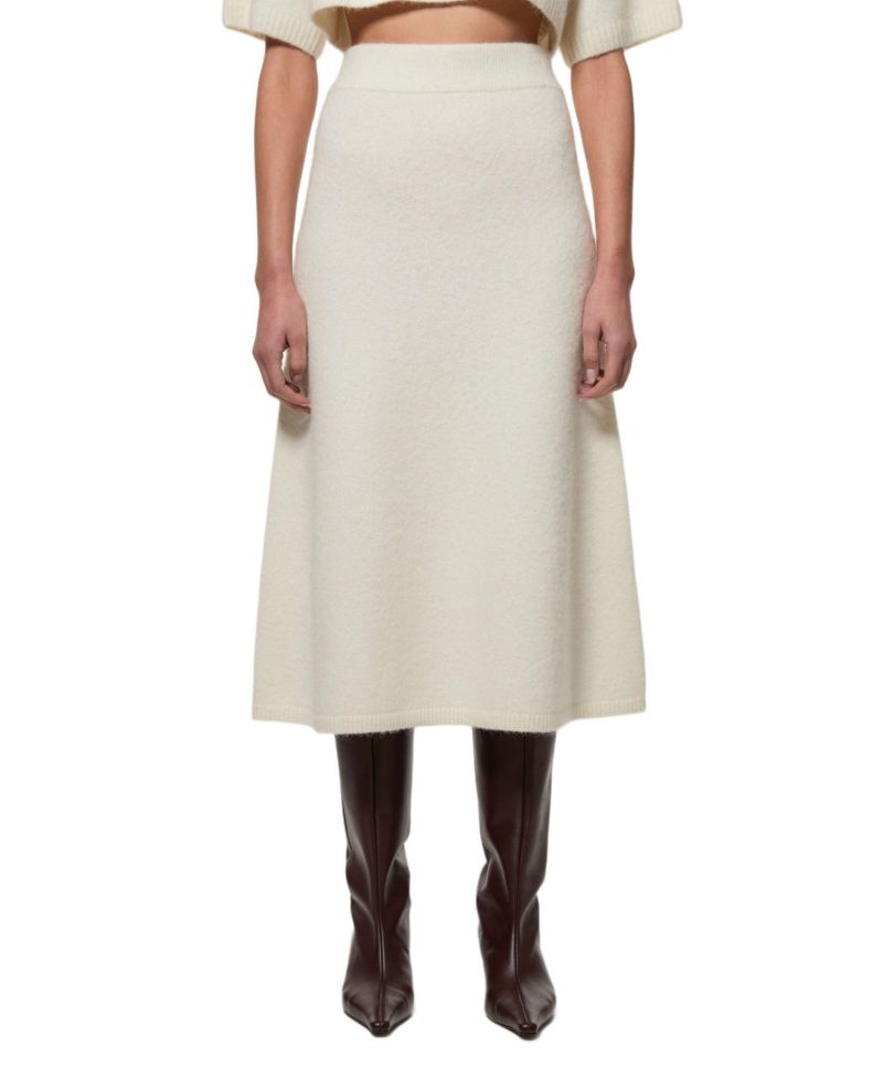 Women's Alpaca Wool Fluffy Full Knit Skirt