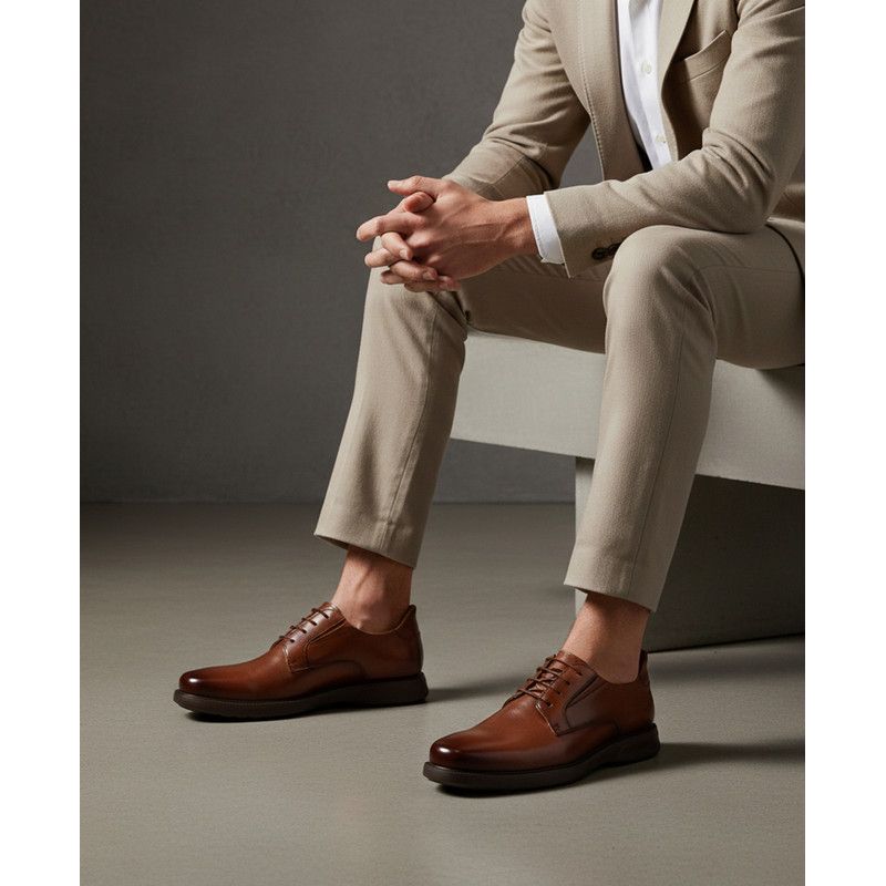 Men's North Street Hands-Free Slip On Technology Leather Dress Oxfords