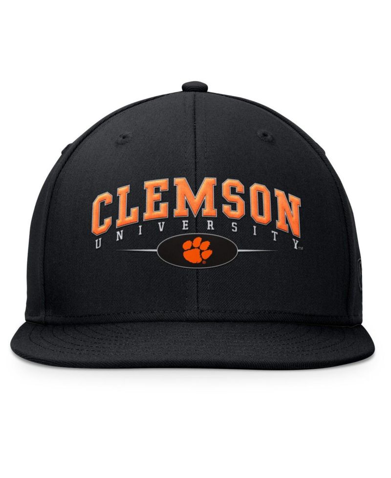 Men's Black Clemson Tigers Bullpen Snapback Hat