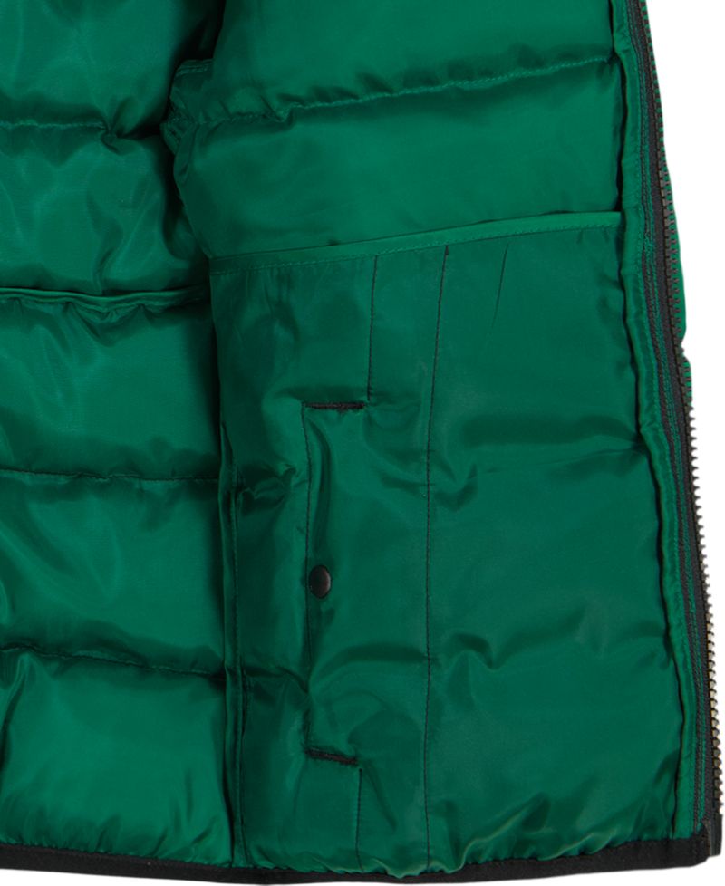 Boys' 8-20 Logo Full-Zip Puffer Hooded Jacket