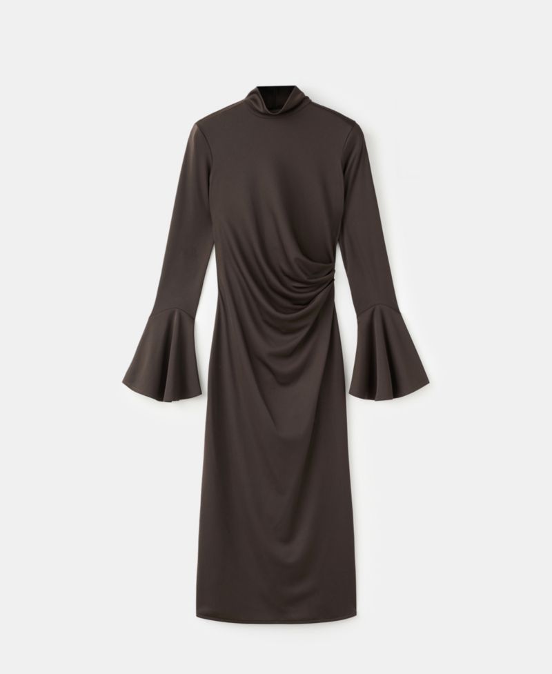 Women's Bell Sleeves Fitted Dress