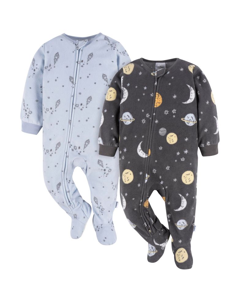Baby Boys Blanket Sleepers, 2-pack