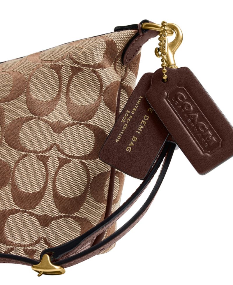 Demi Small Signature Jacquard Shoulder Bag