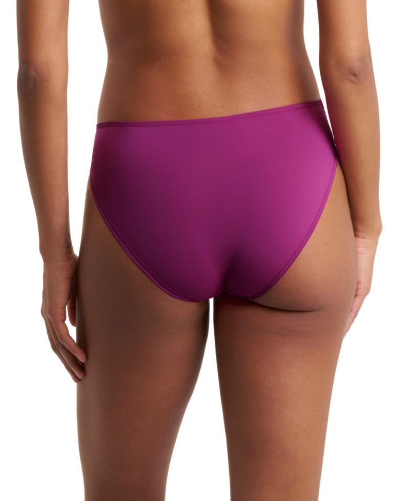 Peony Sheer Floral Lace Medium-Rise Bikini Panty
