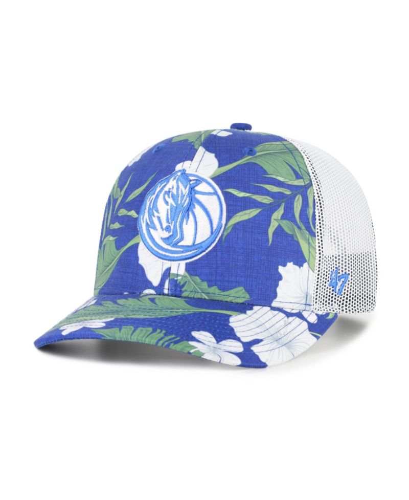 Men's '47 Royal Dallas Mavericks Beach Side Trucker Adjustable Hat
