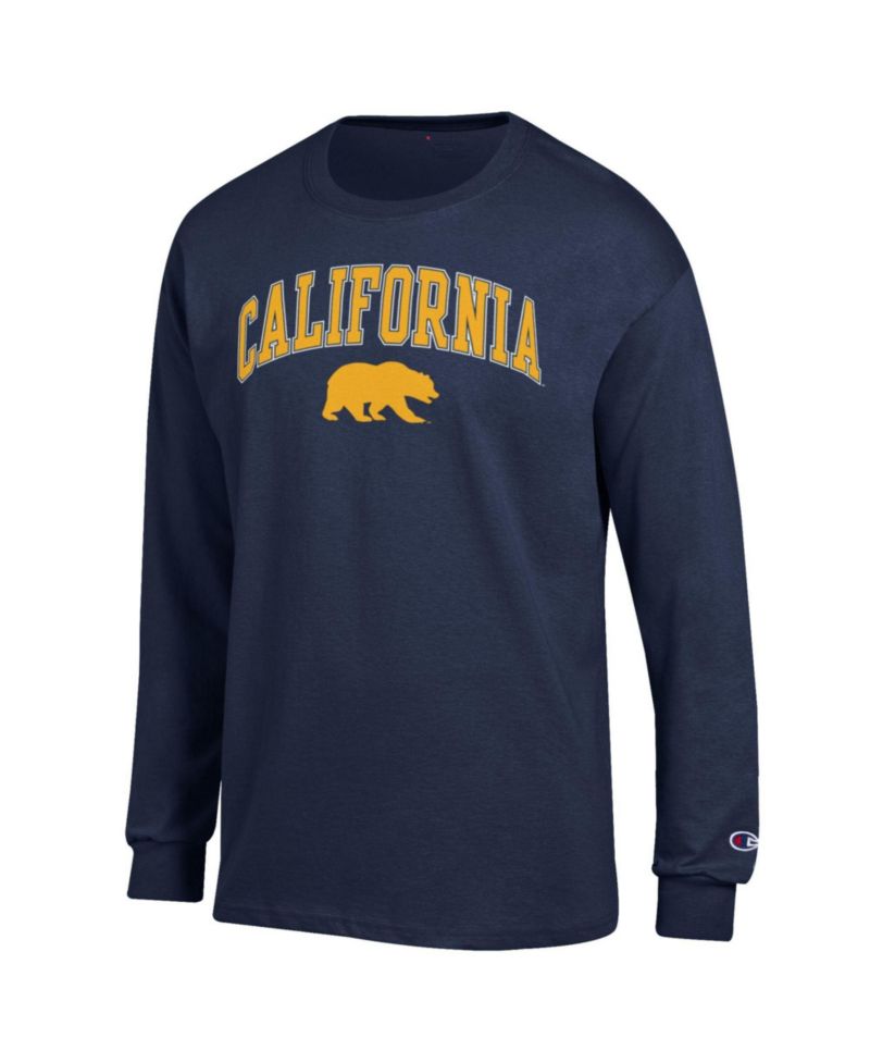 Men's California Golden Bears Arch Over Logo Long-Sleeve Screen-Print Graphics T-Shirt