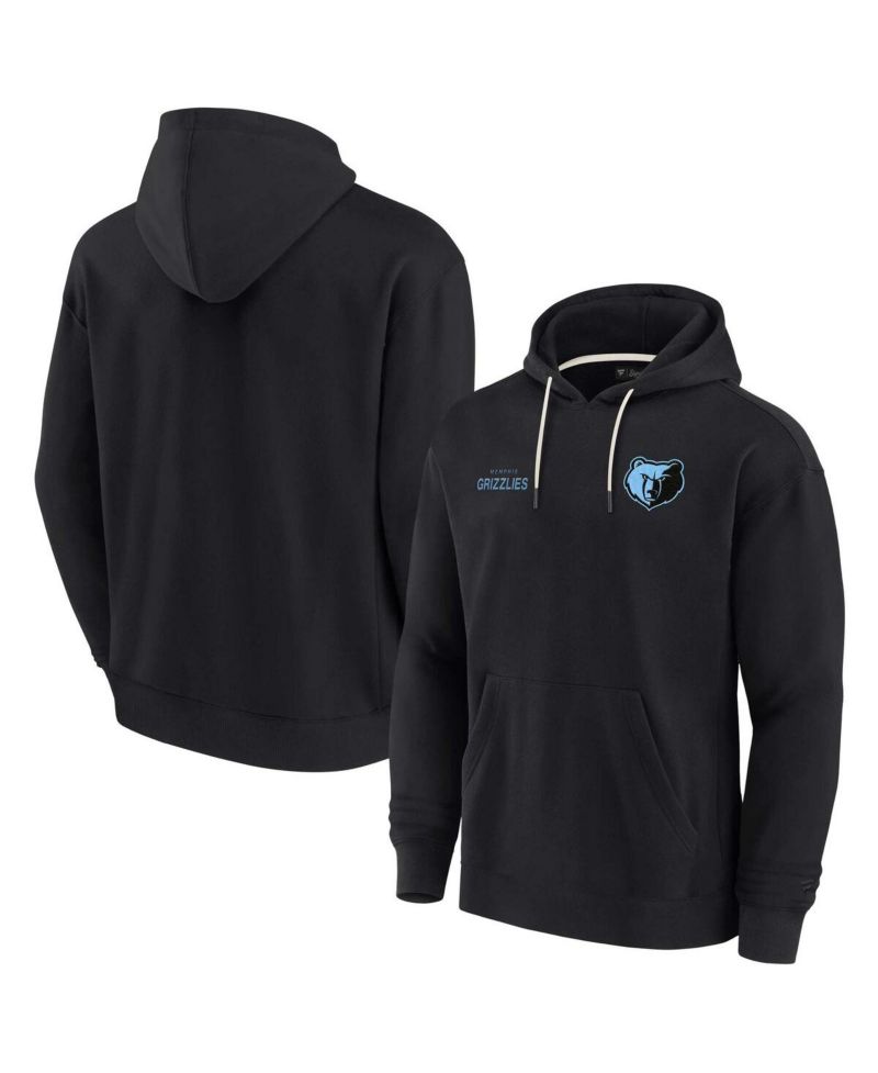 Men's and Women's Black Memphis Grizzlies Super Soft Fleece Pullover Hoodie