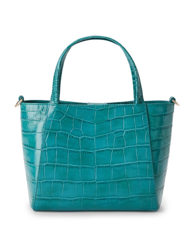 Mona Alba Small Leather Crossbody Tote Handbag