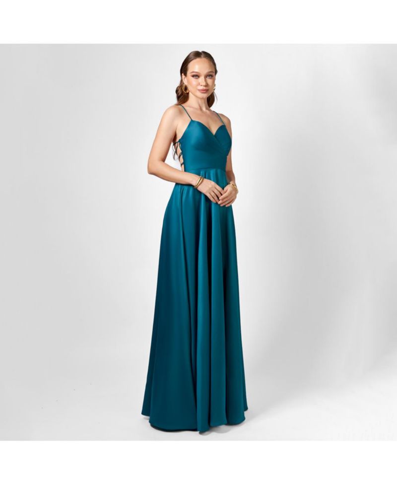 Hanna Open Back A Line Gown