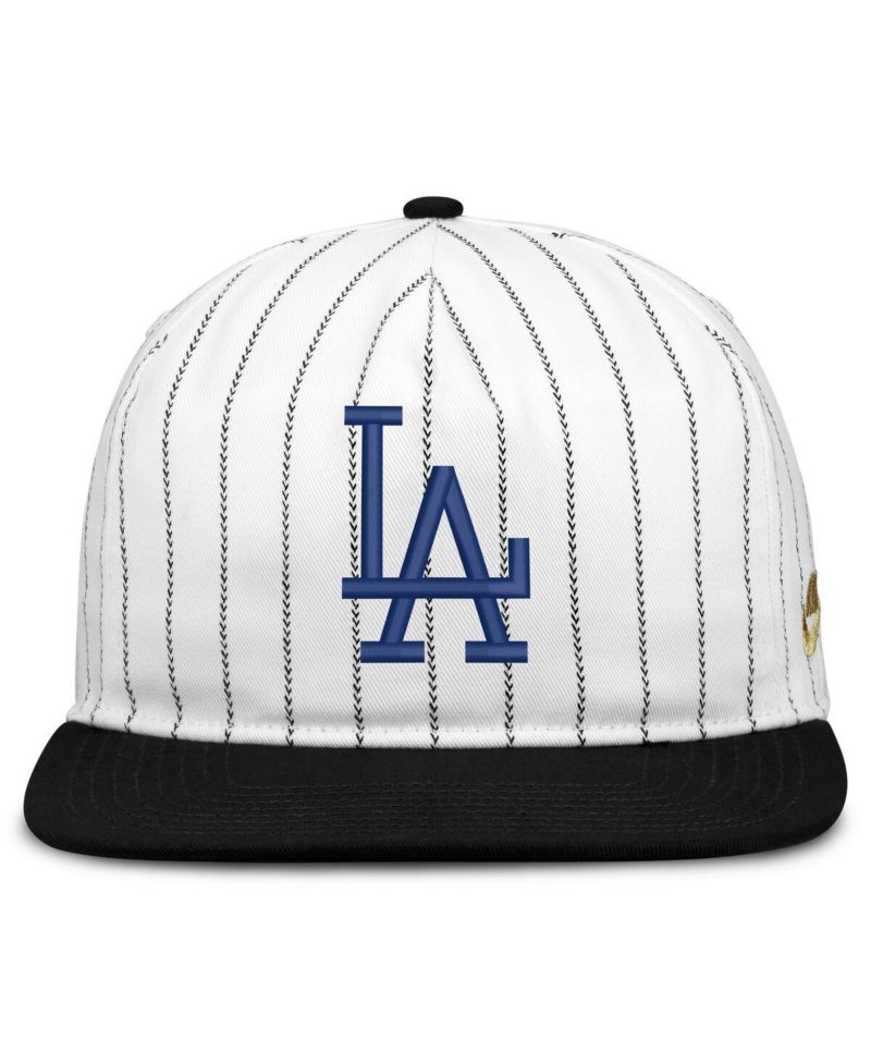 Men's White/Black Los Angeles Dodgers Cooperstown Collection Pro Adjustable Hat