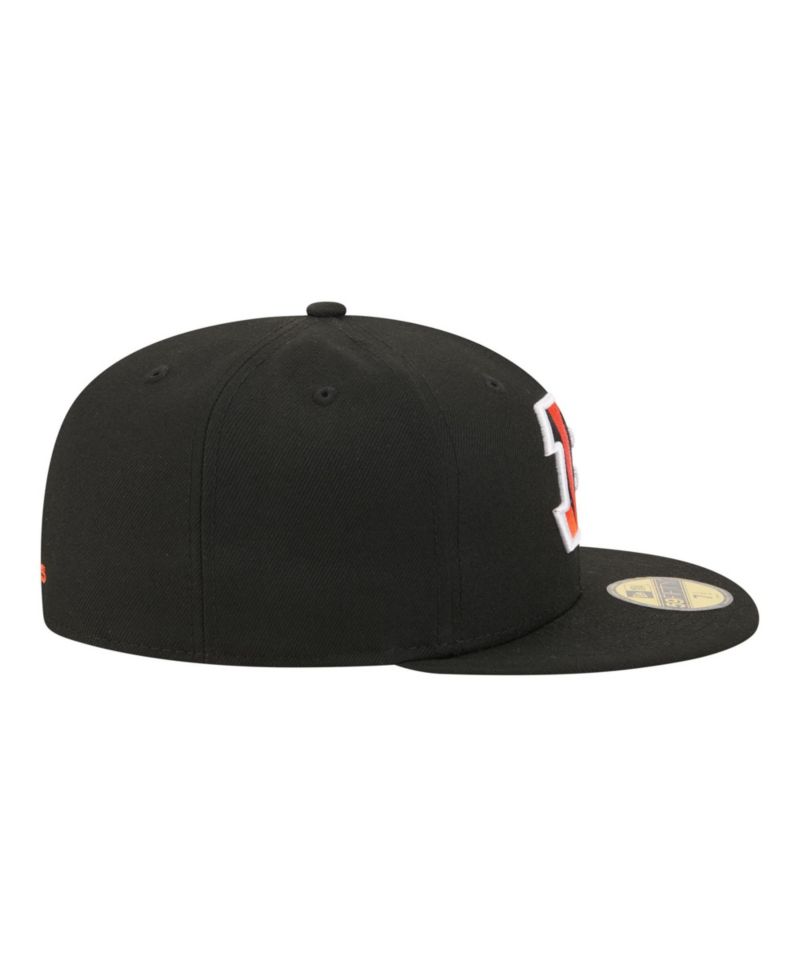 Cincinnati Bengals Fitted Flat-Bill Core Team 59FIFTY Hat
