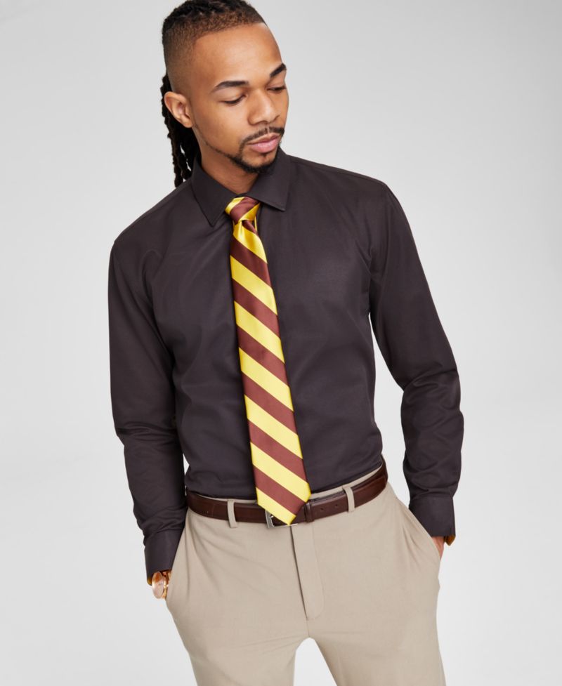 Tayion Men's Brown & Gold Career Collection - Macy's